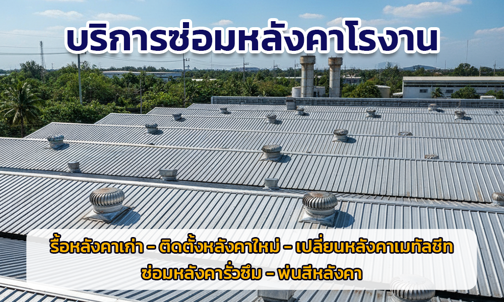 ซ่อมหลังคาโรงงาน