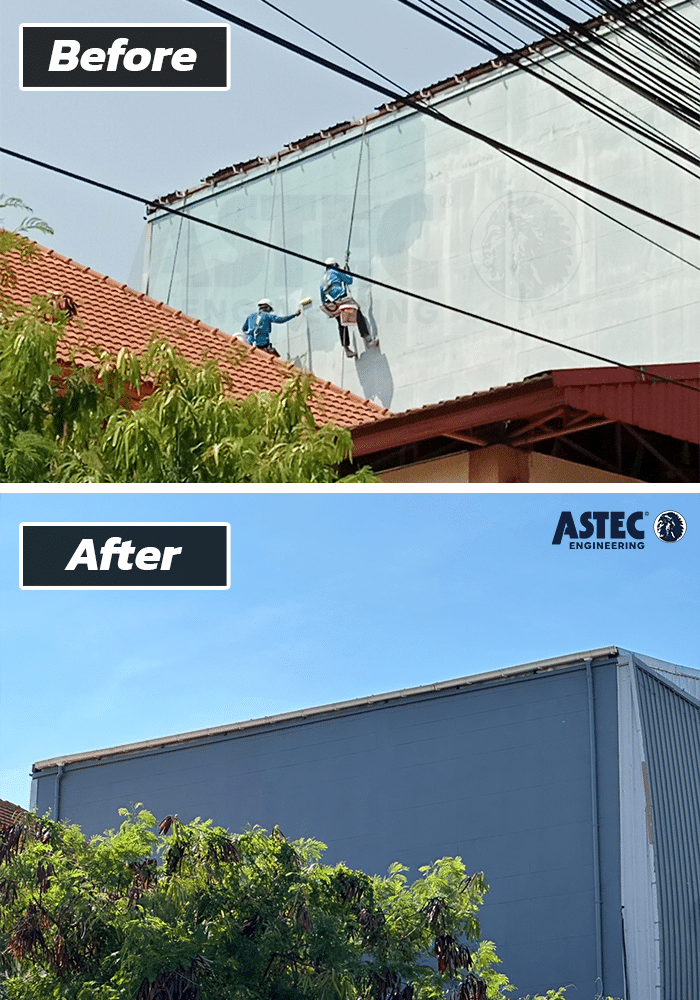 ทาสีอาคารสูง