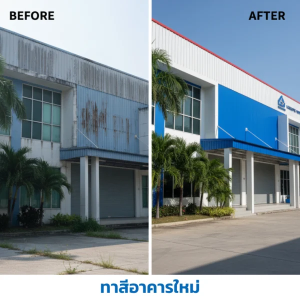 ทาสีโรงงานใหม่