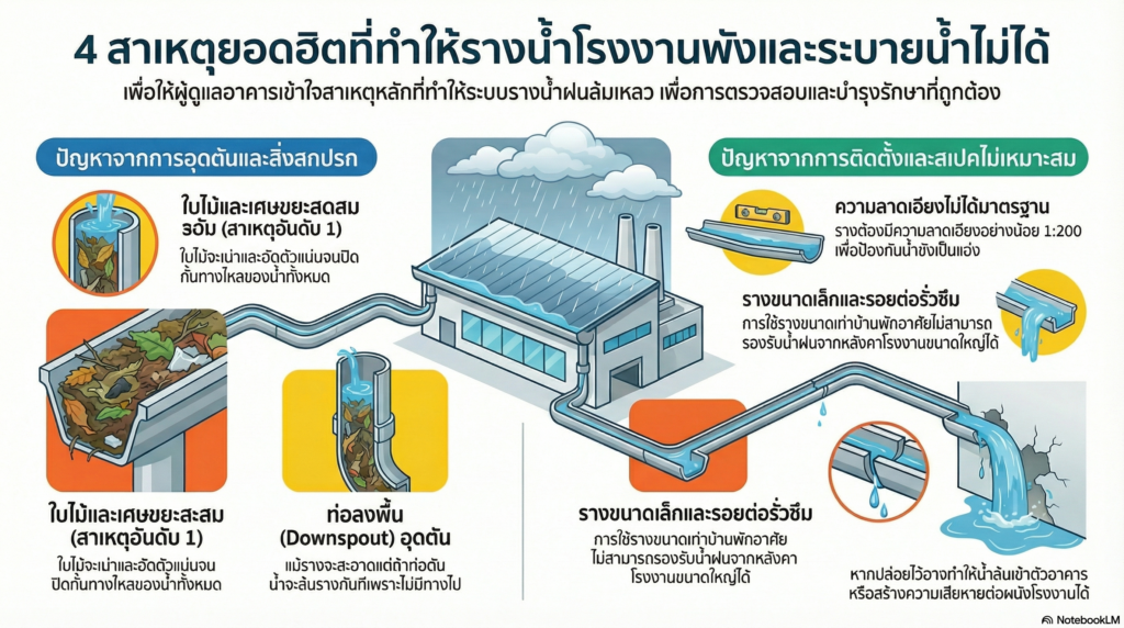 ซ่อมรางน้ำ