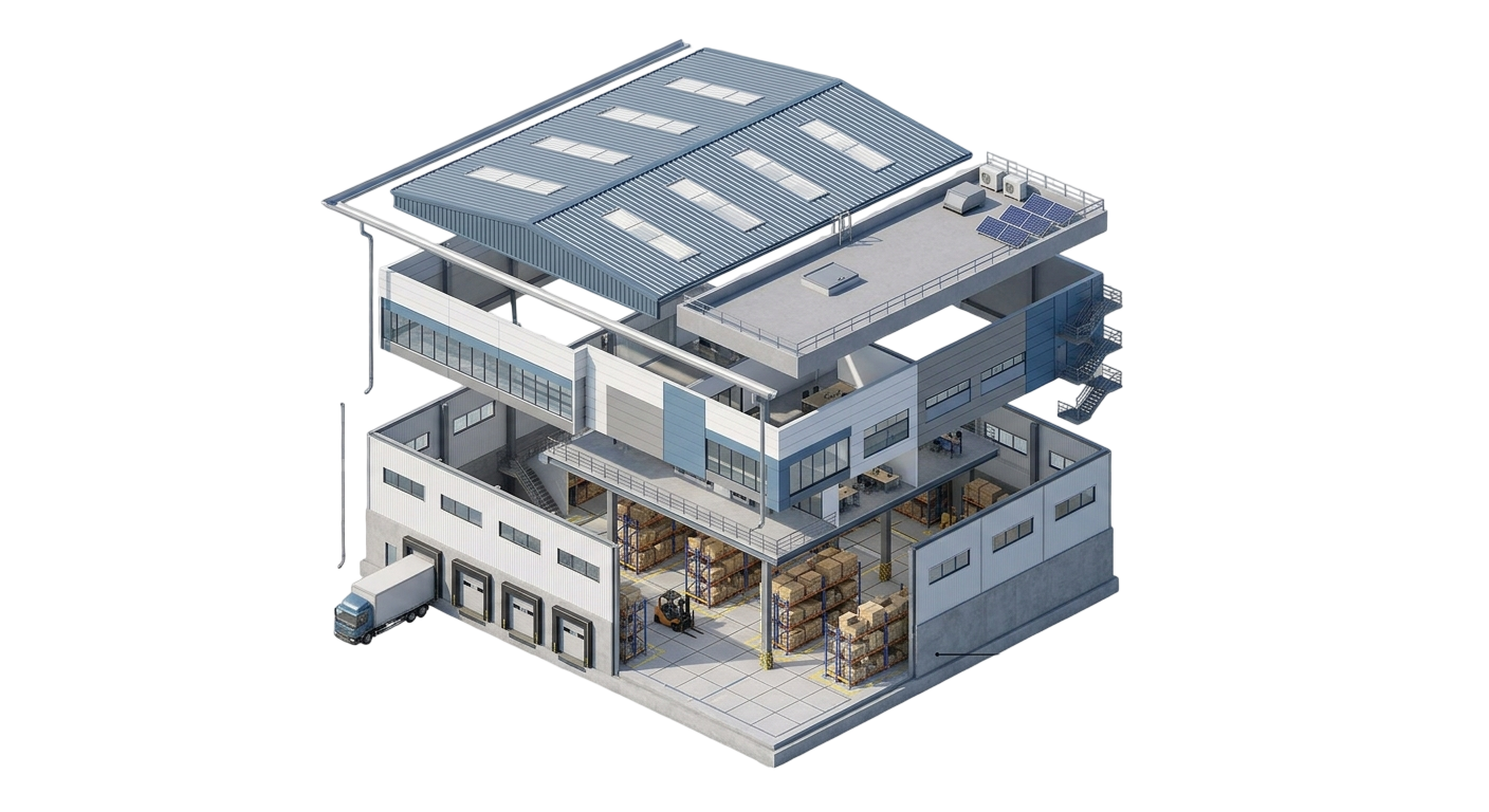 แผนที่บริการซ่อมอาคารโรงงาน-โกดัง