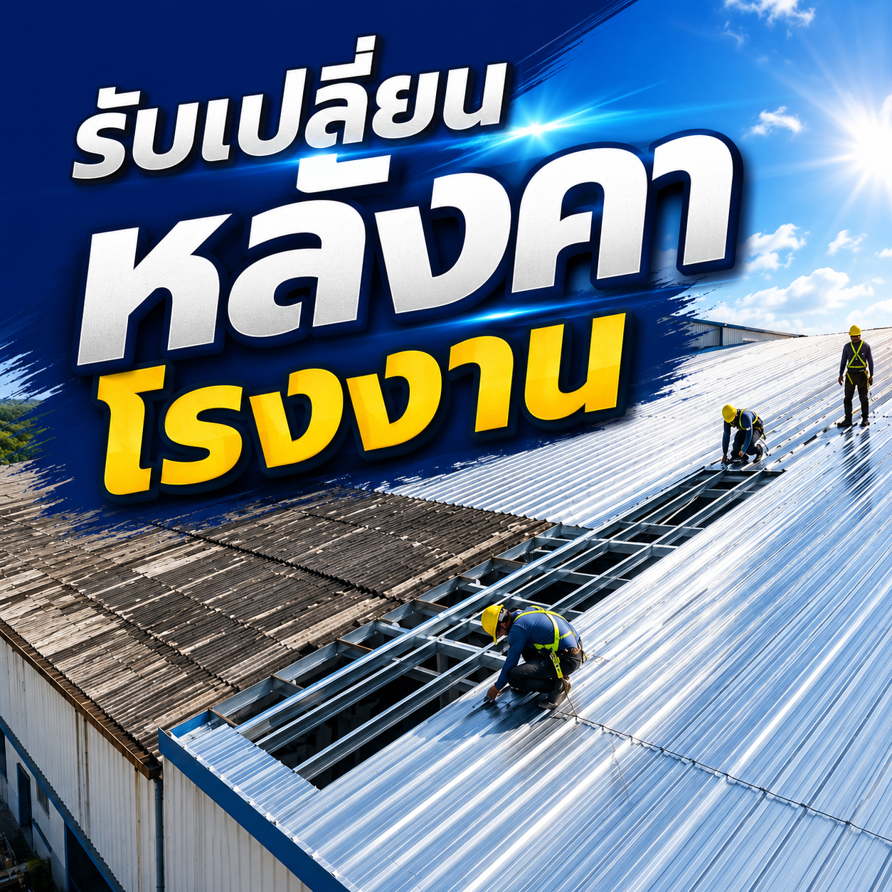 รับเปลี่ยนหลังคาโรงงาน (2)